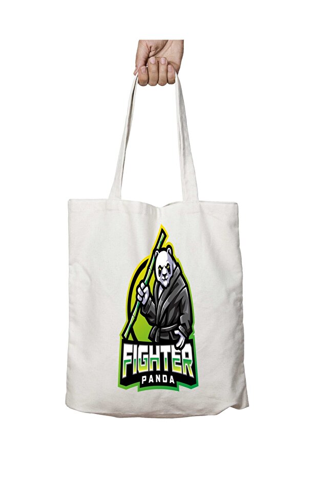 حقيبة كتف Panda Fighter R - II مطبوعة بشكل دائم وقابلة للغسل