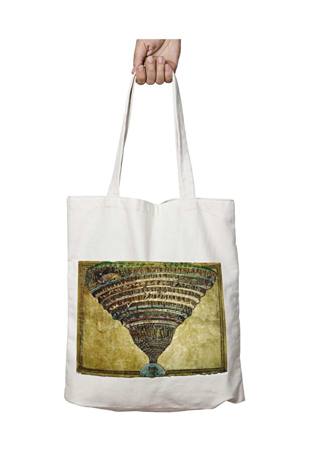 Boli̇telli̇ La Carte Two-Sided Permanent Printed Washable Bag