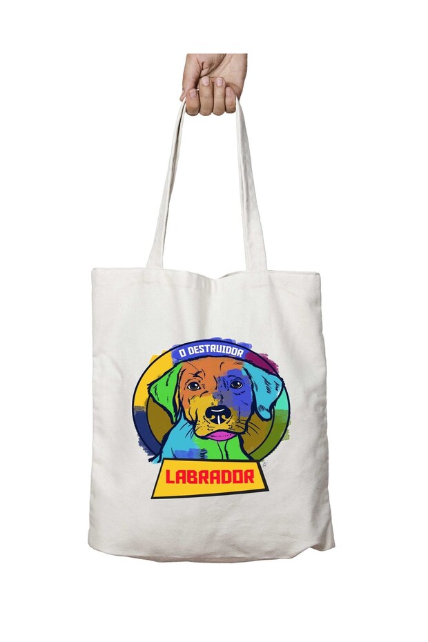Labrador Lovers - حقيبة كتف قابلة للغسل ومطبوعة على الجانبين