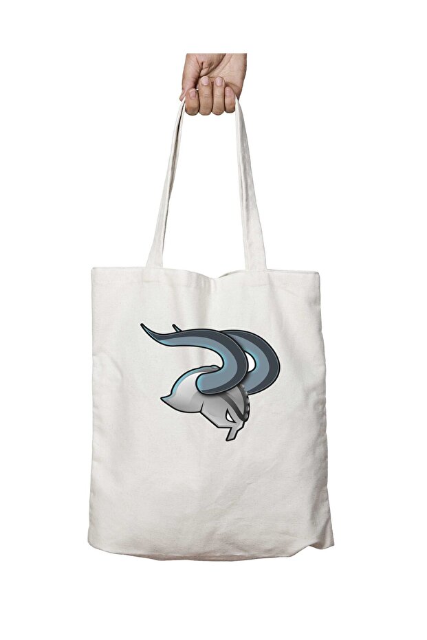 Viking Helm Pattern - Washable Permanent Shoulder Tote Bag