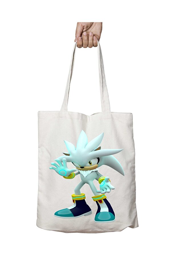 Sonic-The-Hedgehog-Png-10 Two-Sided Permanent Printed Washable School Beach Shoulder Tote Bag