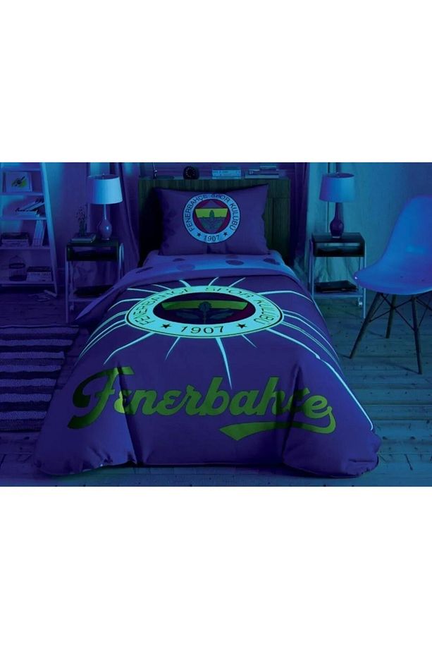 Lisanslı Fenerbahçe Light Glow Pamuk Tek Kişilik Nevresim Takımı - 2