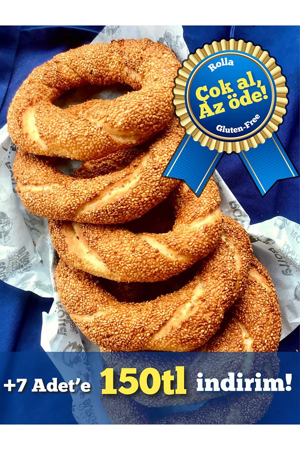 Rolla Gluten-free Glütensiz Simit (SOKAK SİMİT) )(2 ADET X 100GR) - 1