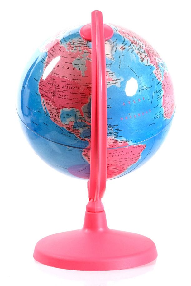 Işıklı Pembe Dünya Küre ( Yerküre ) 20 Cm - 5