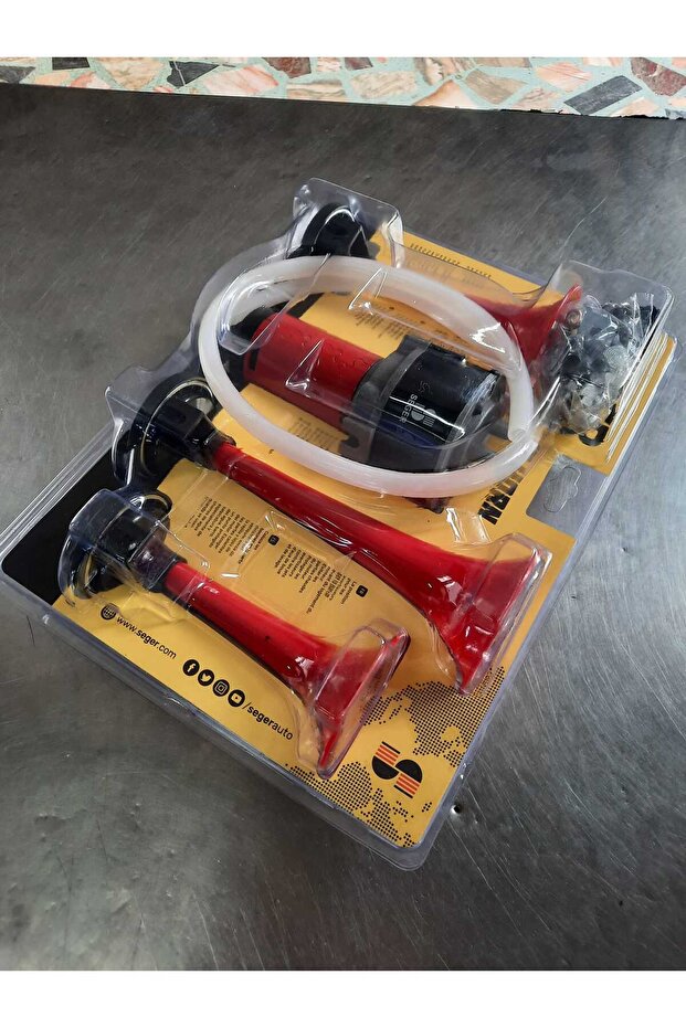 12V KOMPRESÖRLÜ HAVALI KORNA - 2