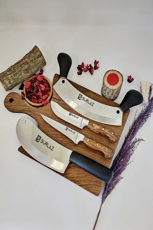 Sürmene Mutfak Bıçak Seti Satır+zırh+ Bıçak Set - 1