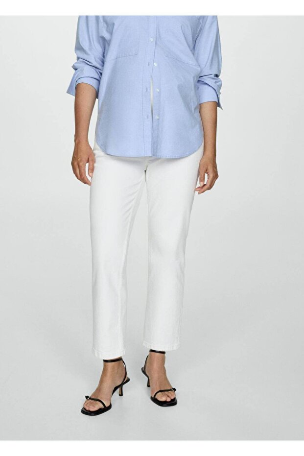 Düz kesim hamile jean - 1