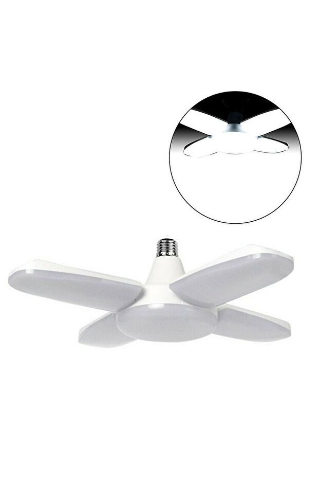 50 Wat 5.000 Lumen 4 Kollu Katlanır Ampul 4 1 Kanatlı Katlanabilir Enerji Tasarruflu Led Ampul. - 2