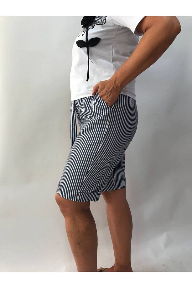 mavi bej şort - 2