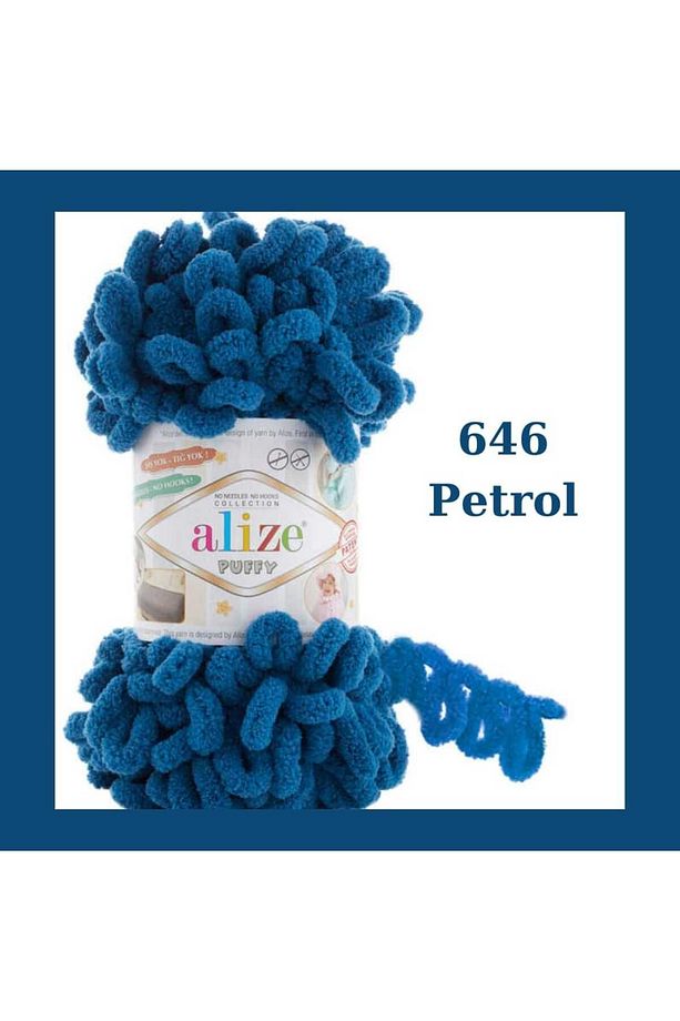 Puffy El Örgü İpliği (Tekli) - 100 Gr. 9 Mt. Parmak İpi, Panduf Battaniye İpi, Atkı Hırka İpi - 1