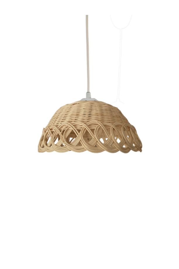 Bambu Bohem Rattan Hasır Avize 35cm - 2