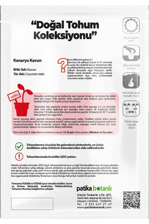 50 Adet Kanarya Kavun Tohumu(KIŞLIK) - 4