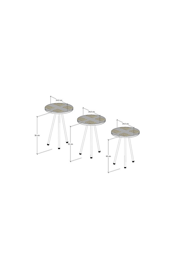 side service tables for an elegant home, suitable for placing next to the sofa - 3