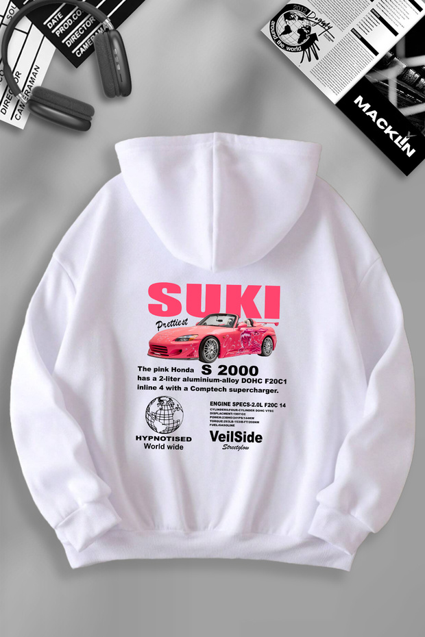 Unisex men's and Women's Fast Furious Suki Hooded Sweatshirt - Custom Design Printed
