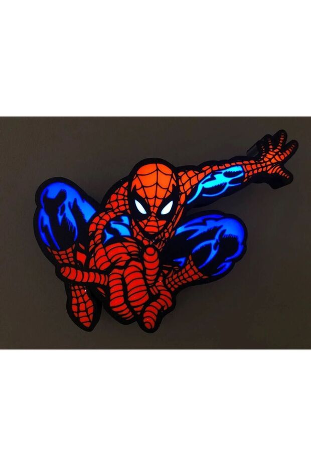 Ambiyans ışıklı Spiderman Masa lambası - 2