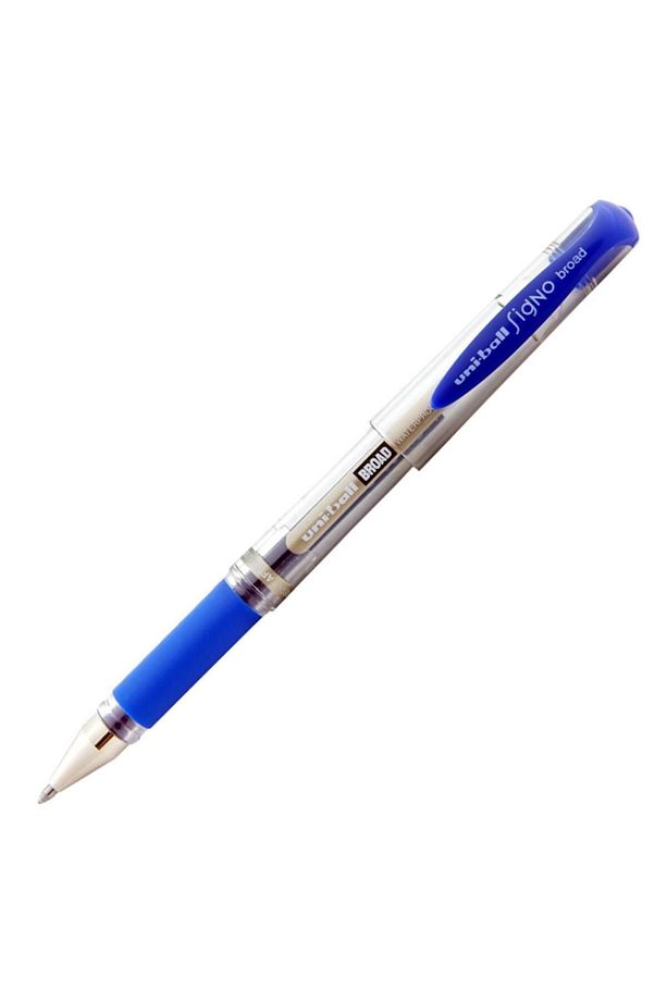 Uniball Signo Broad UM-153 İmza Kalemi Mavi 2 Adet ve 2 Adet Yedeği - 3