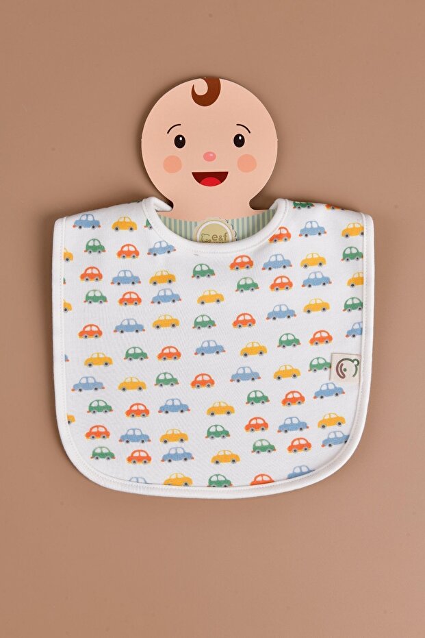 Waterproof Baby Bib - Colorful Cars