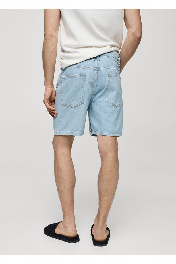 Regular Fit Denim Şort - 4