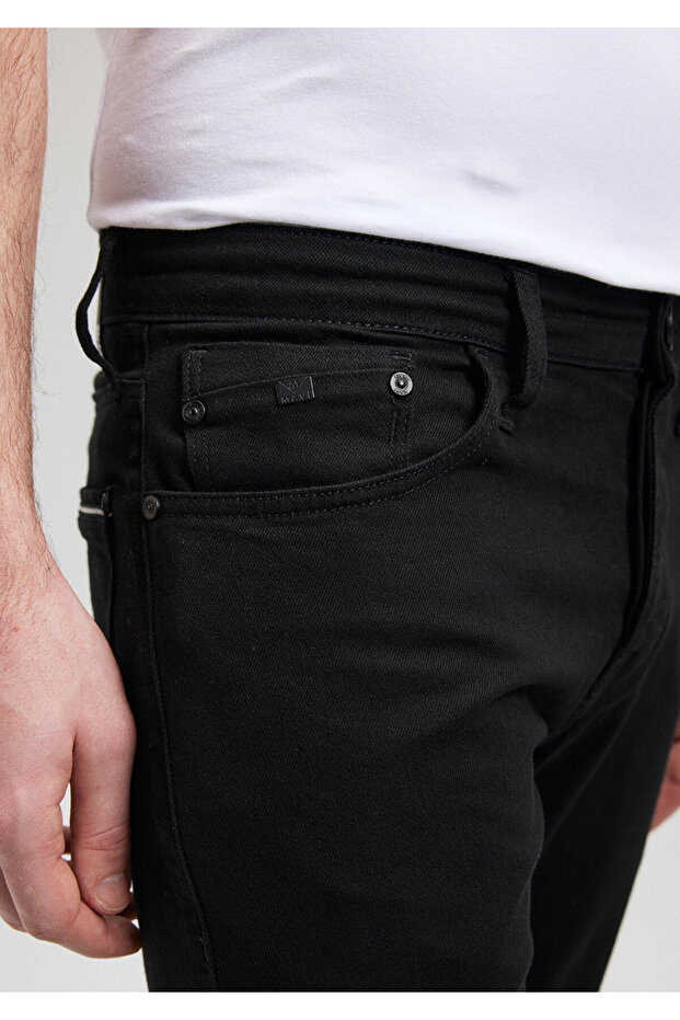 Pierre Schwarz Schwarze Jeanshose 0020932936 - 5