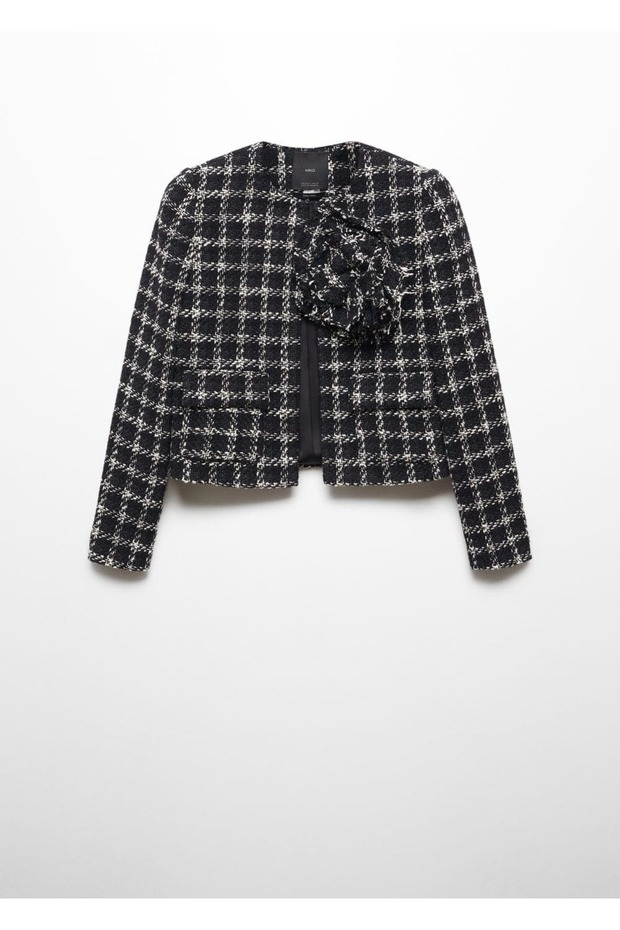 Maksi çiçekli tüvit ceket - 3