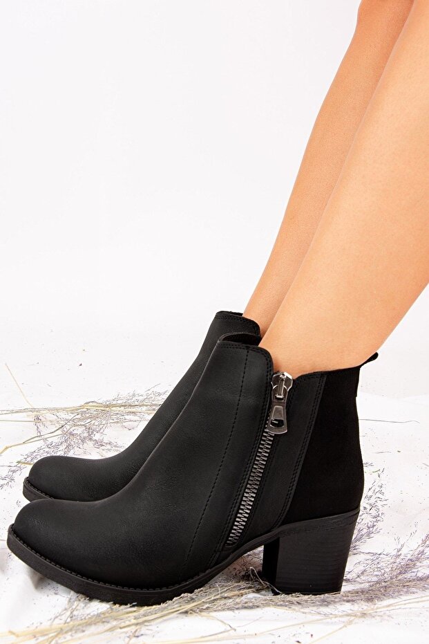 Siyah Kadın Bot J674161045 - 3