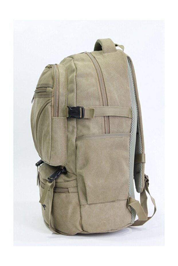 حقيبة ظهر للجنسين باللون البيج - 3