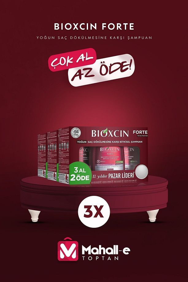 Forte Yoğun Saç Dökülmesine Karşı 3 Al 2 Öde Şampuan 300 ml 3x3 - 1