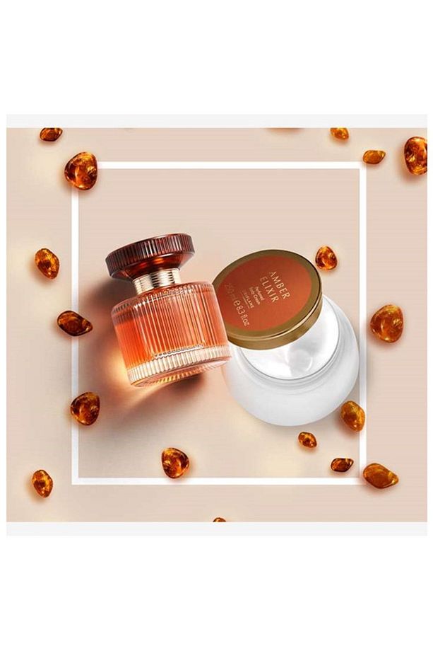 Amber Elixir Edp Kadın Parfümü Ve Parfümlü Vücut Kremi Seti 50ml+250 Ml - 1