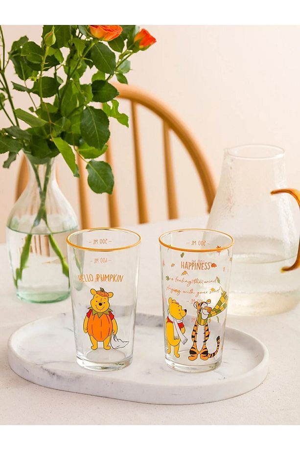 LCW HOME Winnie The Pooh Baskılı Cam Bardak 2'li 570 Ml - 2