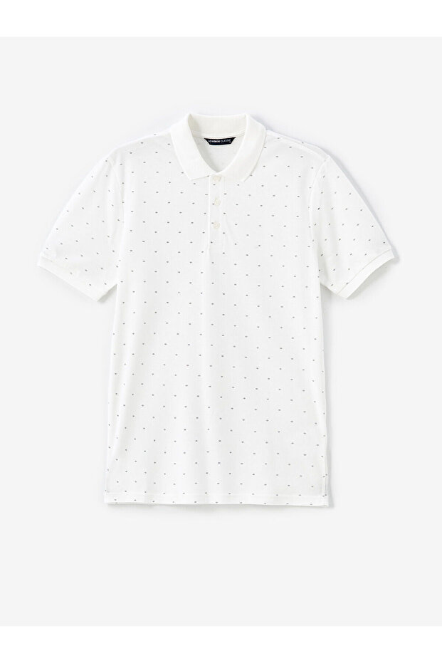 LCW Polo Neck Men's T-Shirt - Short Sleeve, Patterned Pique