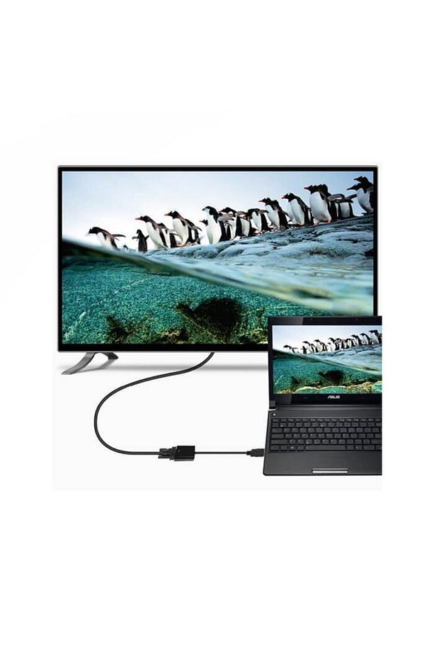 Hdmı To Vga Ses Kablo Çevirici Ps3 Pc Notebook Projeksiyon Uyumlu Sesli Adaptör - 4