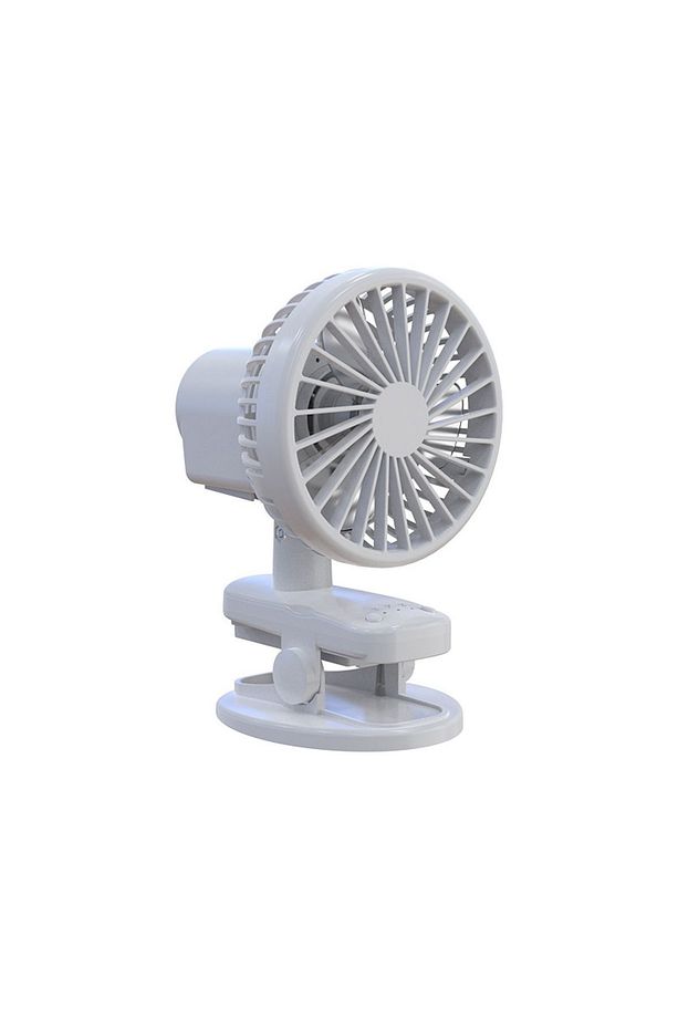 3 Kademe Şarjlı Mandallı 120° Taşınabilir Fan Vantilatör F02 - 1