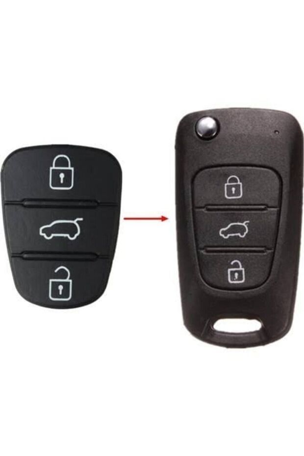 Hyundai Key Control Case Push Button Plastic Keypad - 2