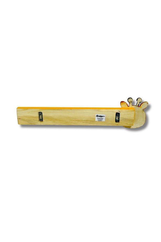 Ho'okipa Bs Handcrafted - Çocuk Odası El Yapımı Ahşap Elbise Askılığı Sarı Zürafa - 5