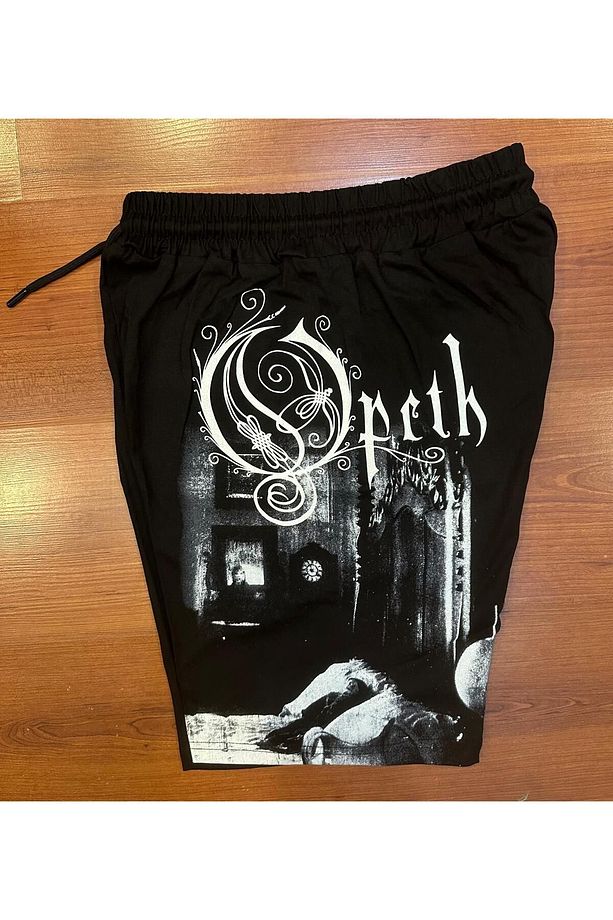 Opeth Deliverance Baskılı Unisex Siyah Şort - 1