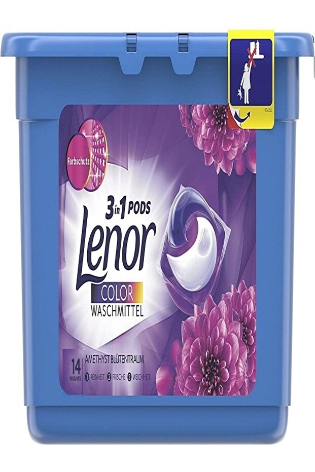 All In 1 Pods Color Waschmıttel Amethyst Blütentraum 14 Yıkama - 1