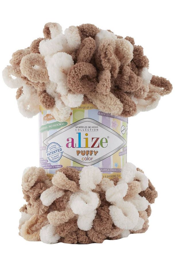 Puffy Color 6398 Ebruli Parmakta Örülen El Örgü İpi 100 Gr. - 1