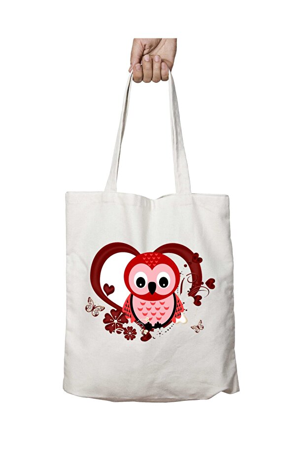 Love Owly Love Owl Two-Sided Permanent Printed Washable Bag