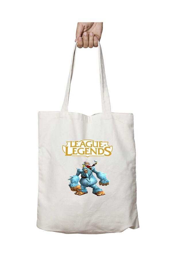 LOL NUNU - حقيبة قابلة للغسل مطبوعة على الجانبين