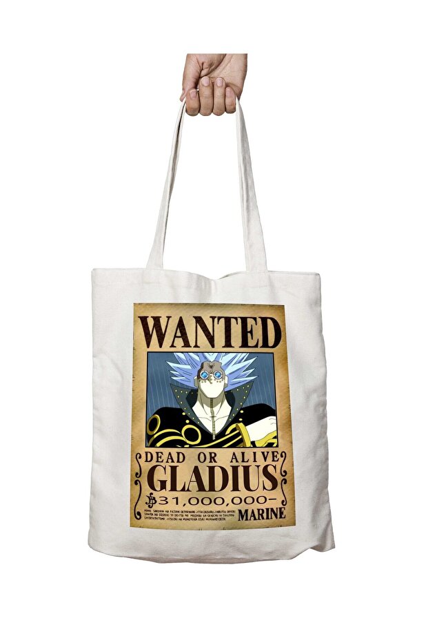 Wanted Gladius Anime - حقيبة كتف مطبوعة على الجانبين وقابلة للغسل