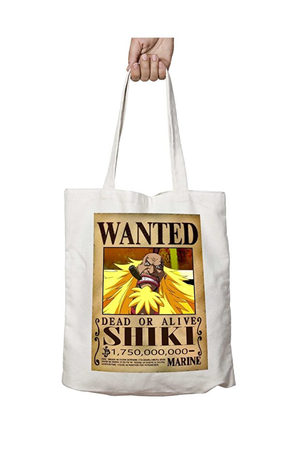 Shiki Anime Wanted - حقيبة قابلة للغسل مطبوعة على الجانبين