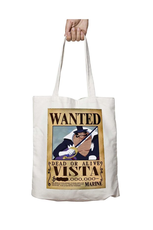 Wanted Vista Anime - حقيبة مطبوعة قابلة للغسل على الجانبين