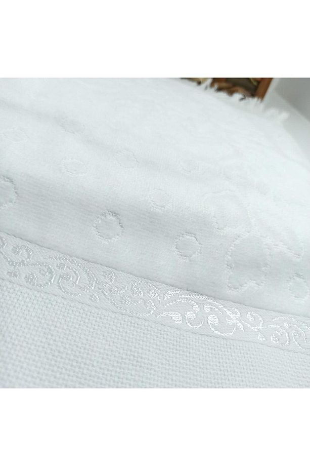 Soft Pamuklu Kanaviçe Bordürlü Mutfak Havlusu 30 X 50 Püsküllü 6 Adet - 4