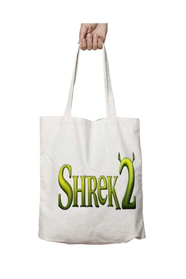 Shrek 2 Two Sides Permanent Printed Washable School Beach Shoulder Tote Bag
