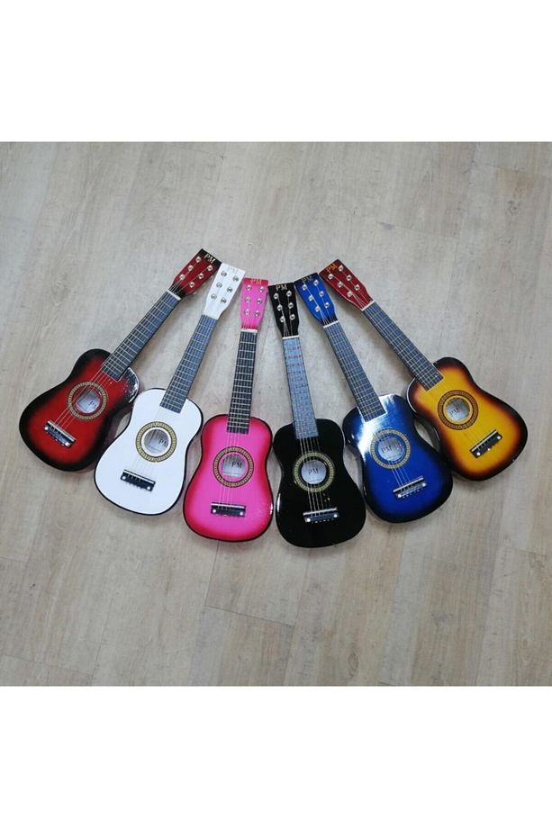 Pm Ahşap 6 Telli Akustik Çocuk Oyun Gitarı Mavi (Pena) - 2