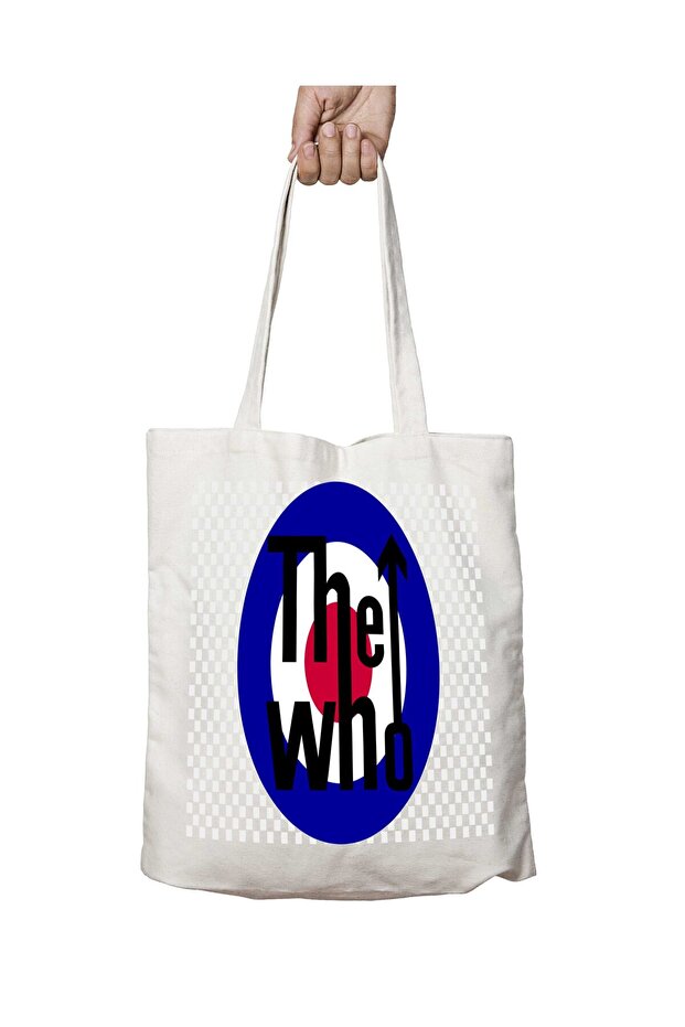 حقيبة The Who مطبوعة على الجانبين وقابلة للغسل