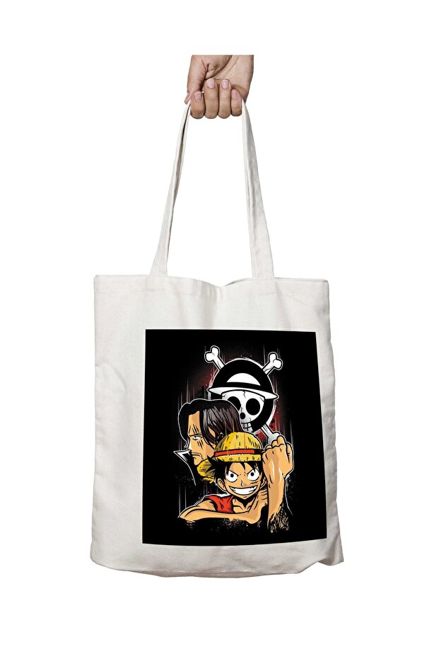 One Piece Pirate King Monkey D Luffy - حقيبة مطبوعة قابلة للغسل على الجانبين