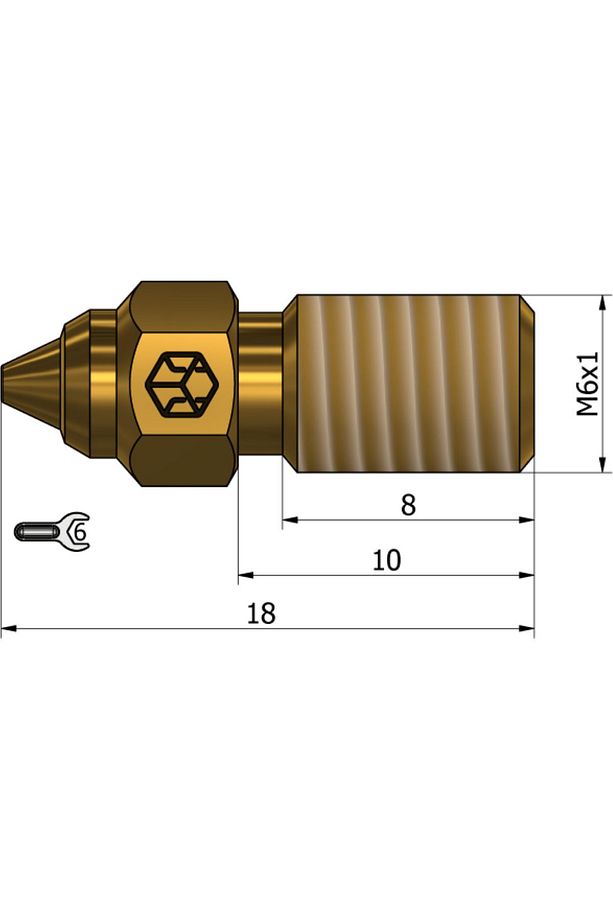 ELEGOO NEPTUNE 4/pro 3B Yazıcı Nozzle 0.4 Mm 3D Printer Uyumlu - 3