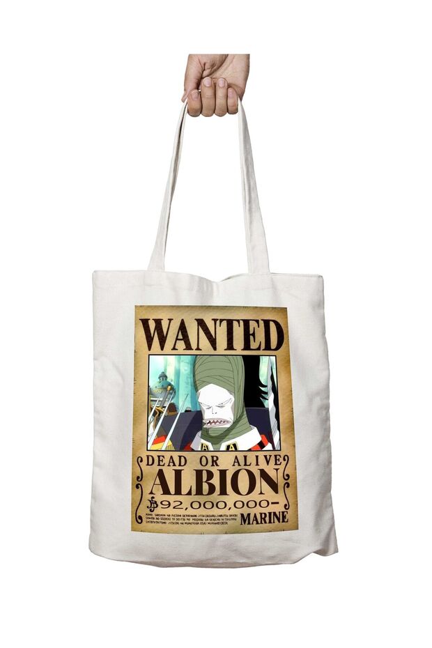 Wanted Albion Anime - حقيبة قابلة للغسل مطبوعة على الجانبين