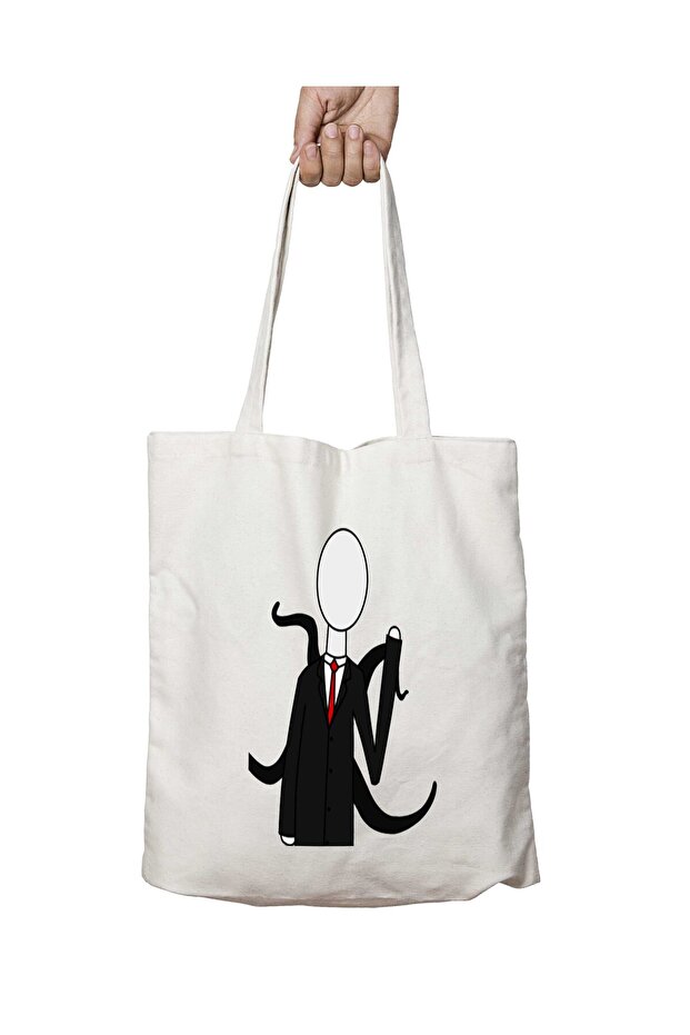 Slender Man PNG Pic - حقيبة قابلة للغسل مطبوعة على الجانبين